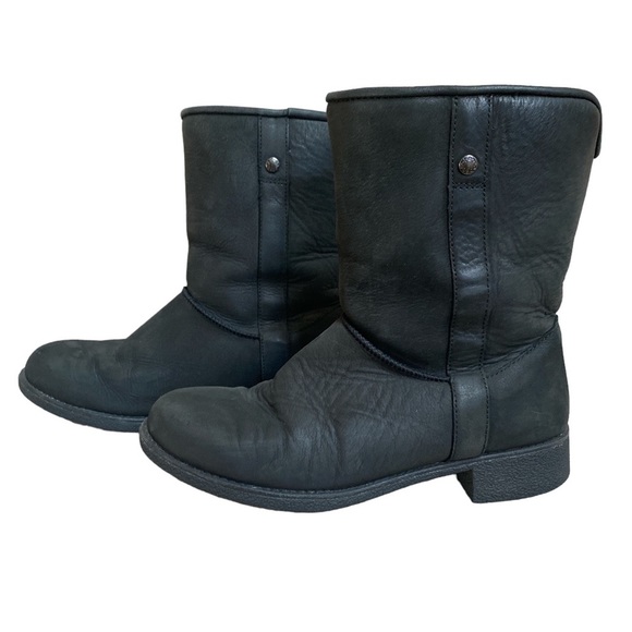 abeo Pro Burlington Boots Black Winter Boots leather upper size 7.5